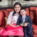 Mikee and Eric dressed up for a party. Dec 2014