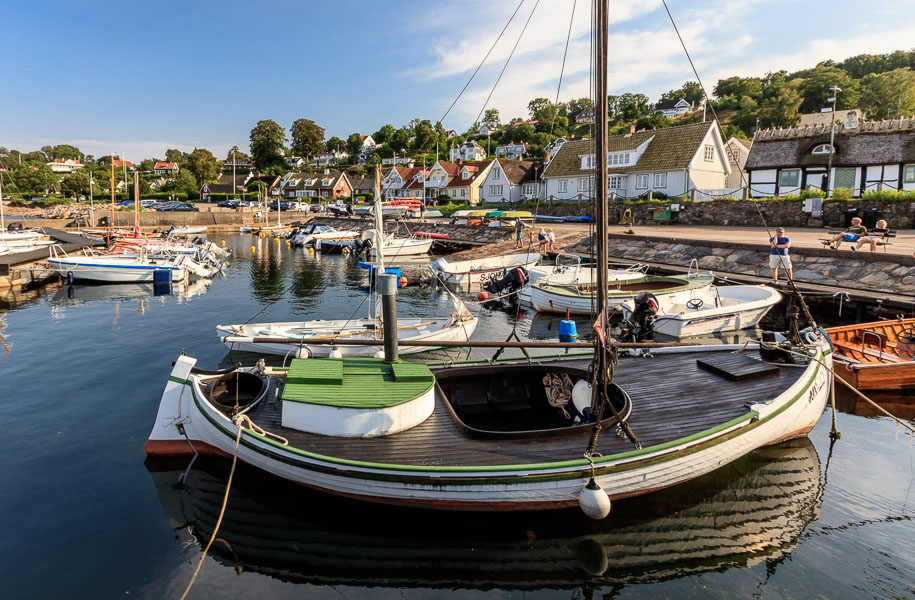 The harbour of Arild in south Sweden a couple of days later.