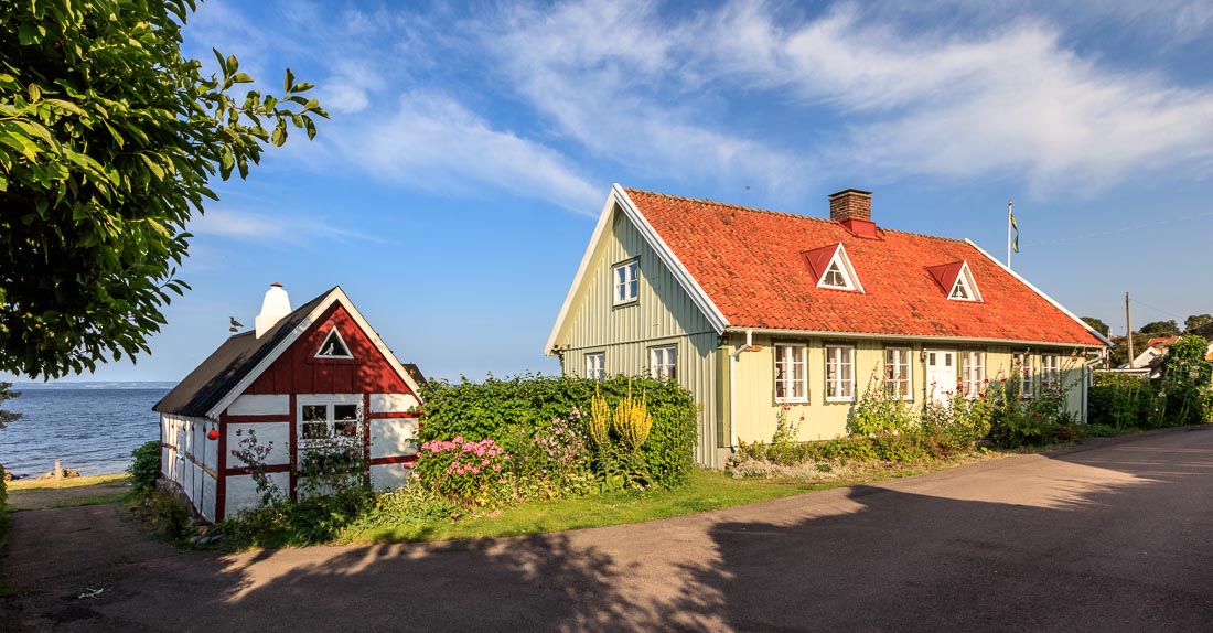 Typoical houses in the south of Sweden.