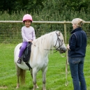 Under Camilla’s supervision Mikee went riding on Isabel’s pony