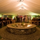 The ceremony in the courtyard