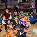 Mikee with her classmates during Haloween