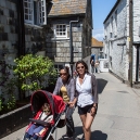 Riza and  Jenwith Eric at Port Isaac