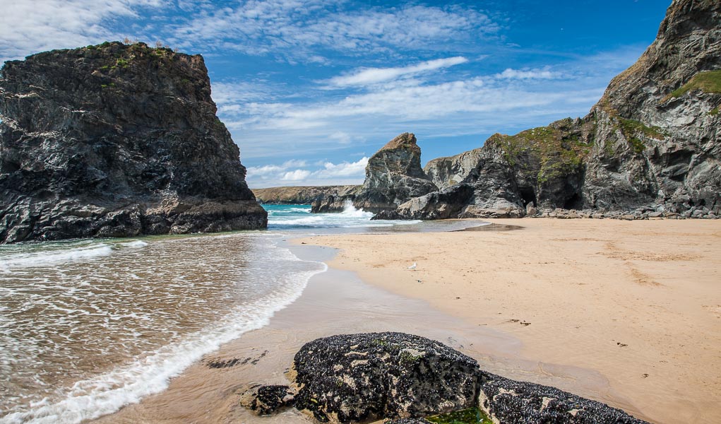 the Bedruthan Steps