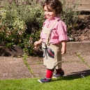 Eric in Lederhosen. Letizia brought the whole Austrian outfit for her friend