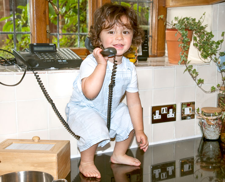 He loved the telephone