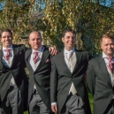 Dave with his ushers, brothers James and Andrew and best man Paul