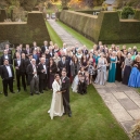 The guests in front of the Manor