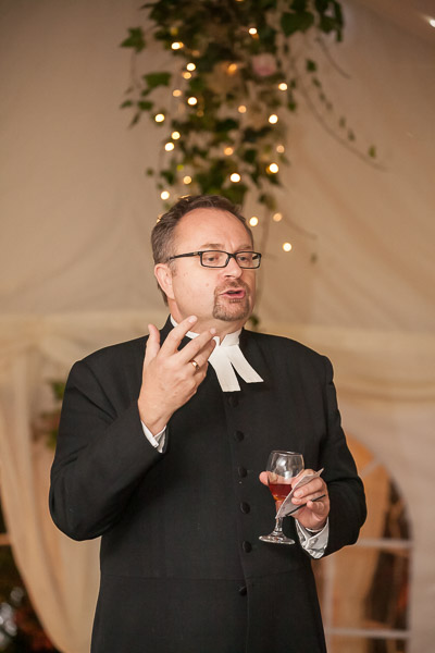 Michael saying thanks after the dinner