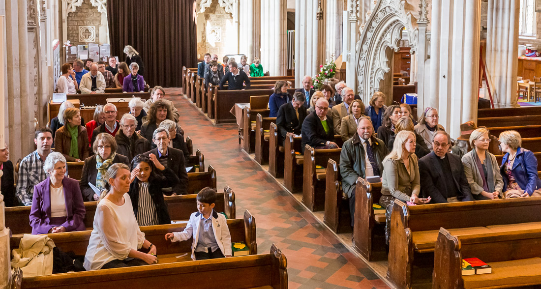 The Swedish service at Ottery St Mary church