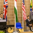 Mikee singing on Speech Day at St John’s School, July 2013