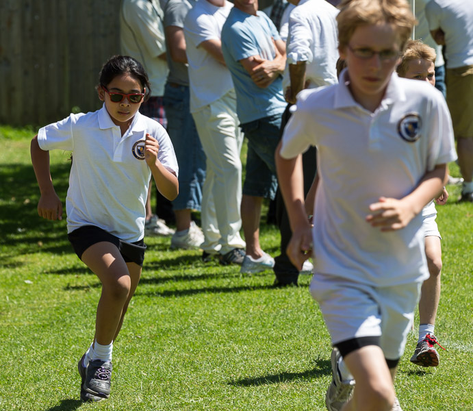 Mikee running on Sports Day