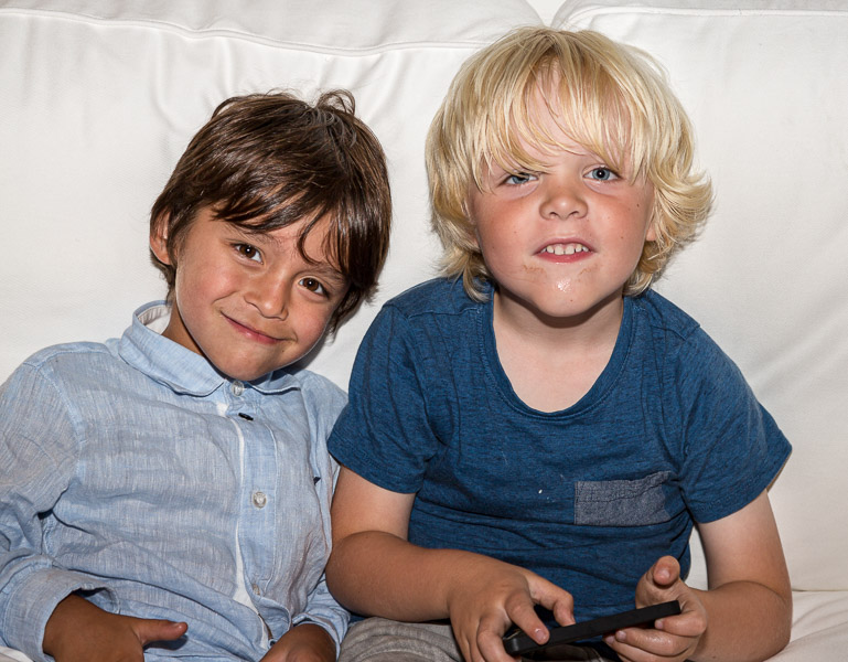 Eric and Ludvig, both 5 years old