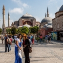 Outside the Blue Mosque