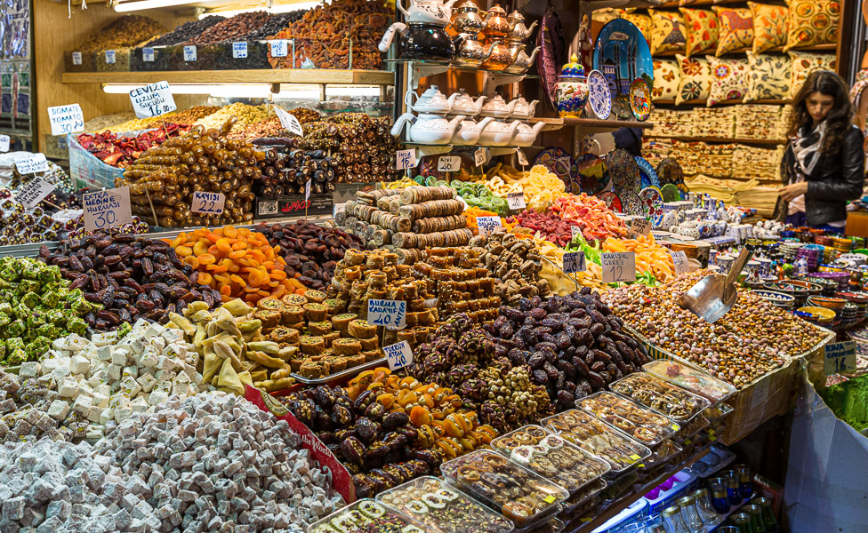 Turkish Delights and dried fruit